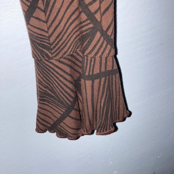 Mika Piirainen tie waist ruffle sleeve dress size M/L soft material - Picture 4 of 5